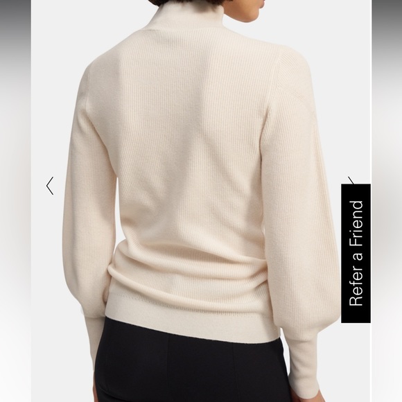 NWT Theory rib knit mock neck sweater - Picture 7 of 8